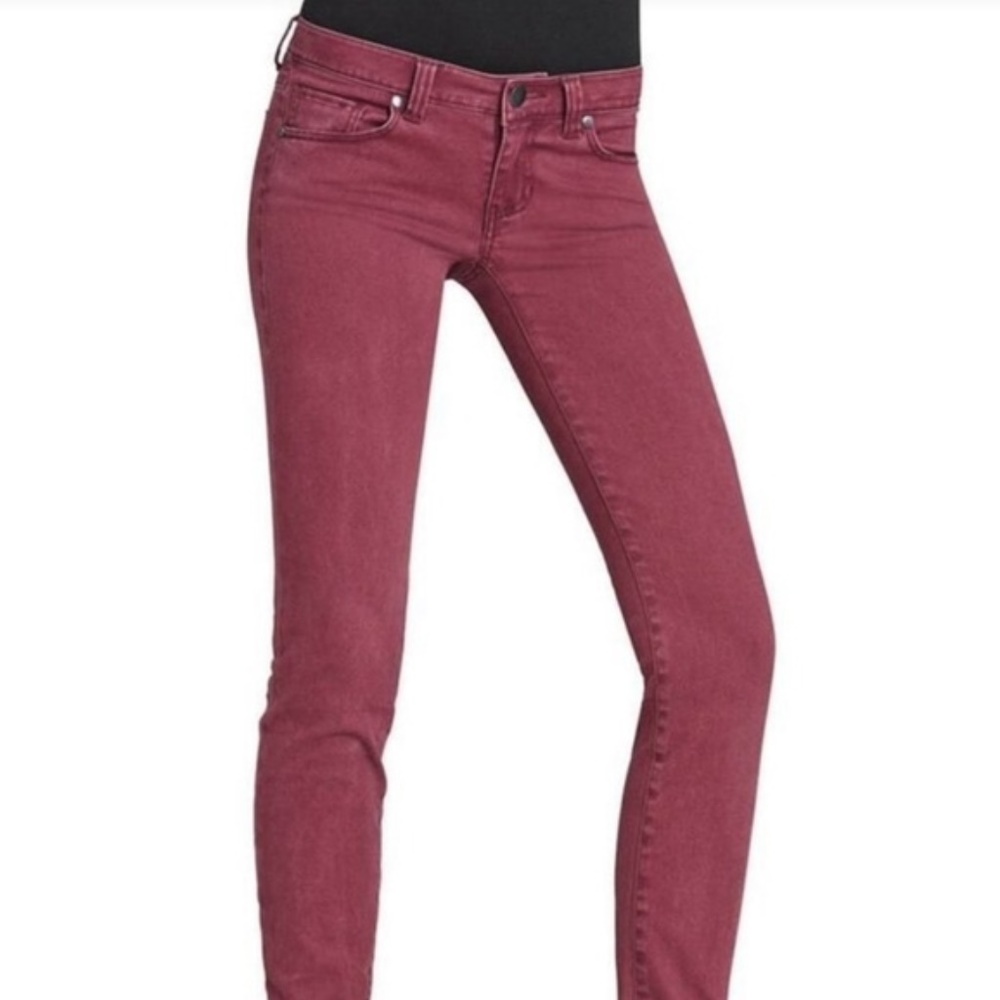 CAbi skinny jean Bordeaux color- hard to find!!